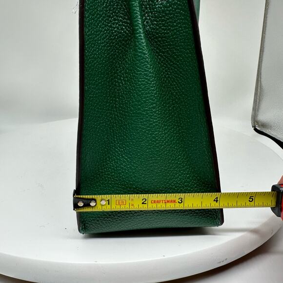 NWT Michael Kors Mercer Medium Pebbled Jewel Green Leather Crossbody Small Purse - Picture 10 of 14